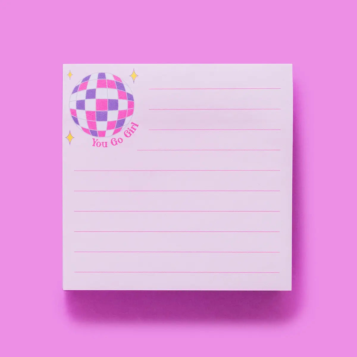 TAYLOR ELLIOTT DESIGNS Sticky Note Pad "You Go Girl"