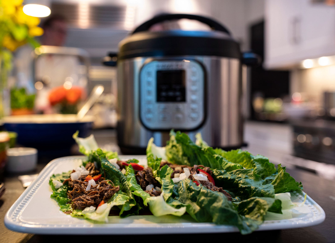 Multi-cooker on countertop