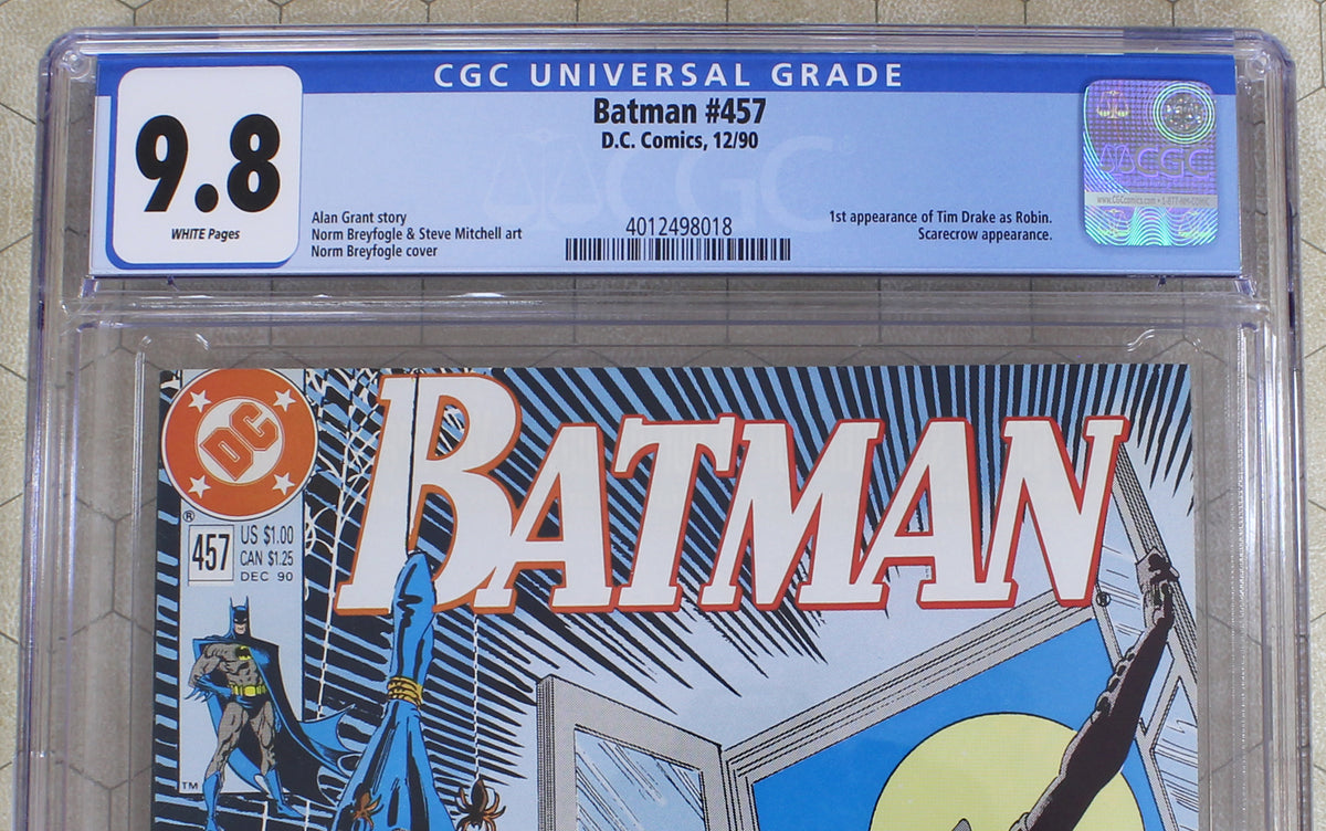 BATMAN #457 CGC  (1990) 1st app TIM DRAKE as ROBIN, NEWSSTAND ed (D –  Comic Fever