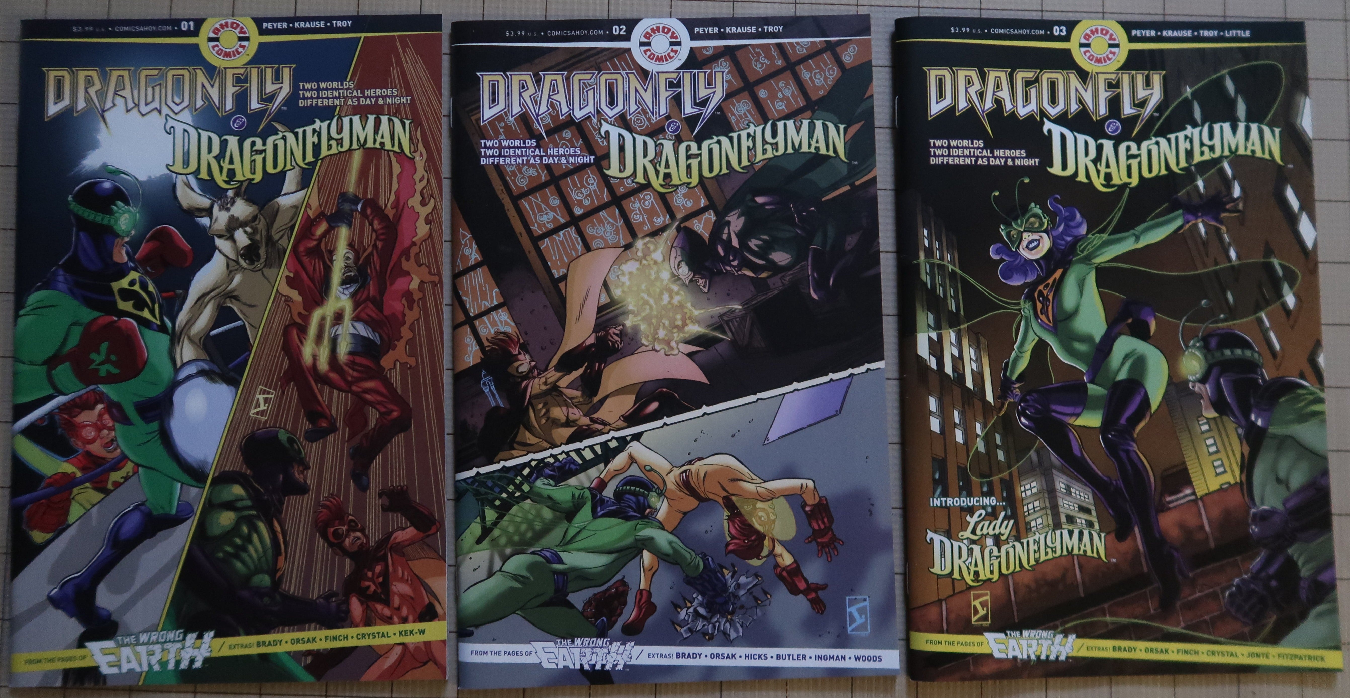 Dragonfly & Dragonflyman Set #1 - 3 Ahoy Comics (2019) NM !! – Comic Fever