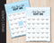 Blue Bingo Cards with All Editable Text
