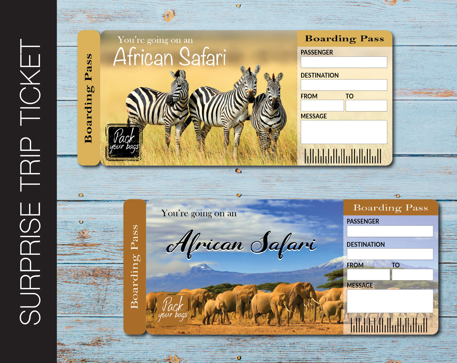 safari and outdoor gift voucher