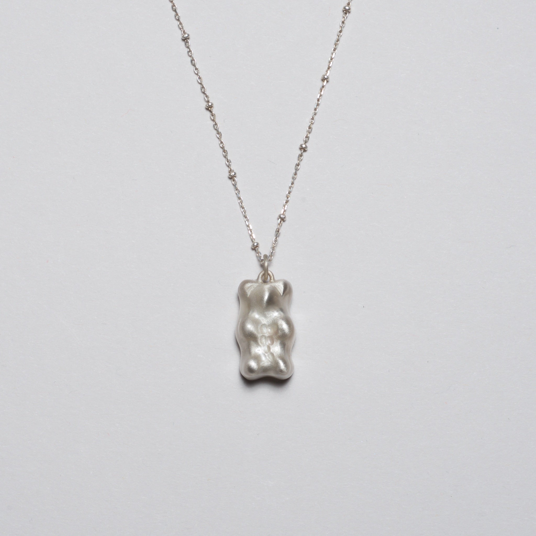 Gummy Bear Necklace - Silver