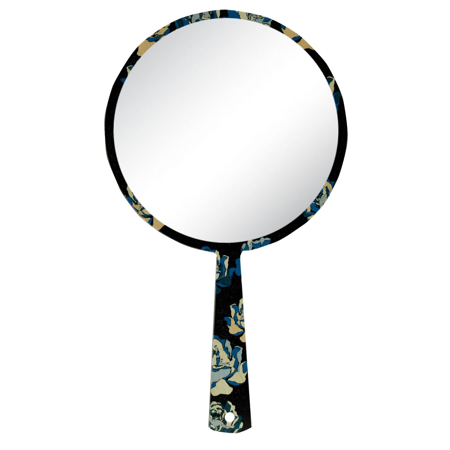 Rose Blue Hand Mirror