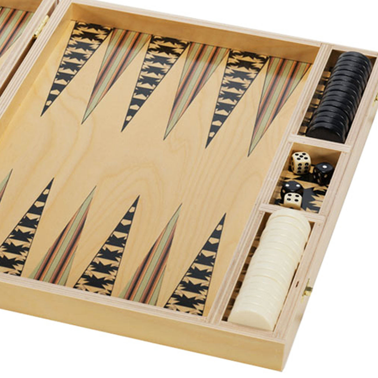 Adam seafoam tabletop backgammon set