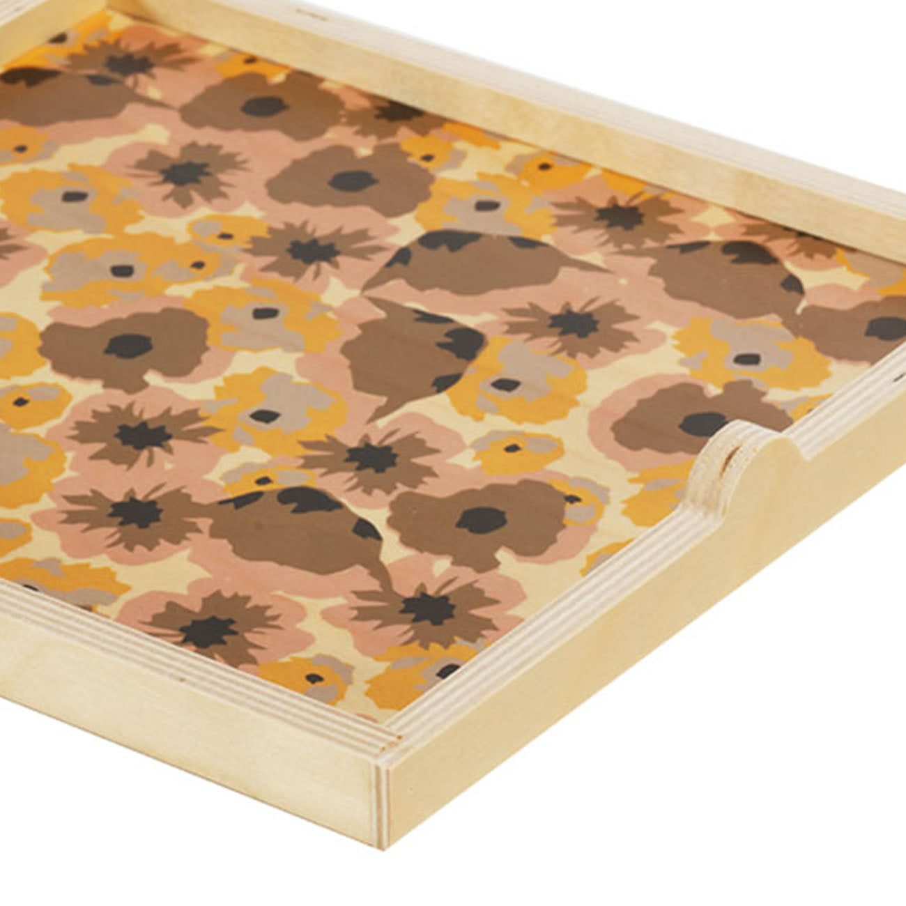 poppy taupe square tray