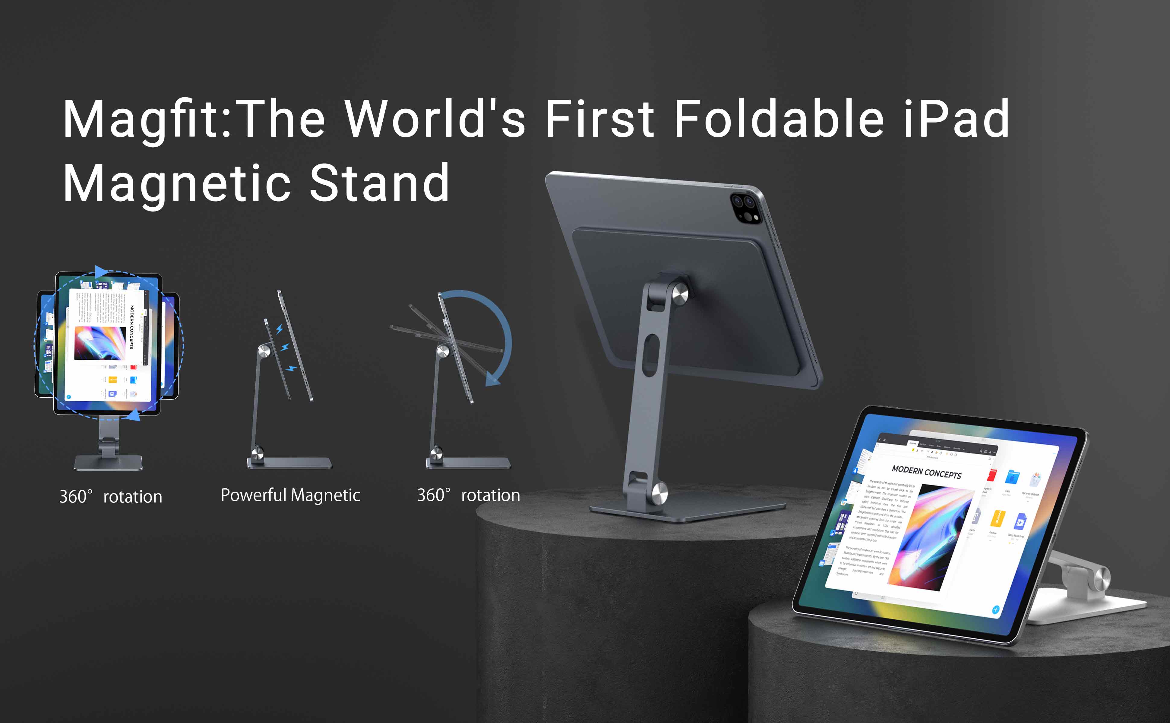 magfit-The-World's-First-Foldable-iPad-Magnetic-Stand-best-ipad-pro-magnetic-stand