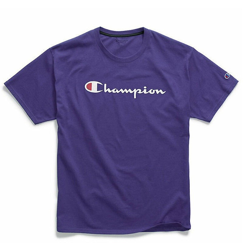 purple graphic tee men