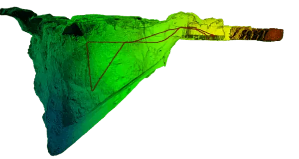 Hovermap lidar stope