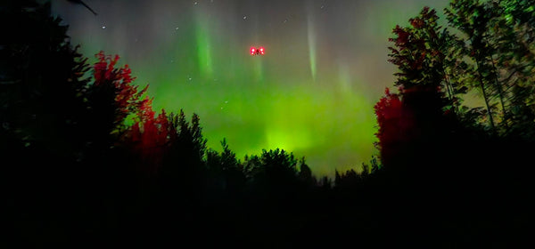 drone northern lights