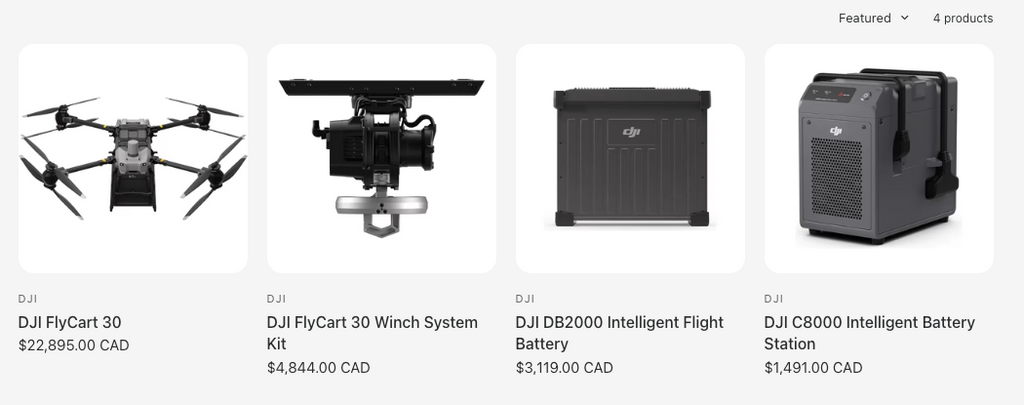 DJI FLYCART CANADA CANDRONE