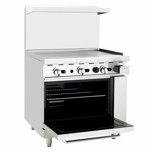 Atosa USA AGR-4B36GR Four Burner 36-Inch Griddle Propane Gas Range