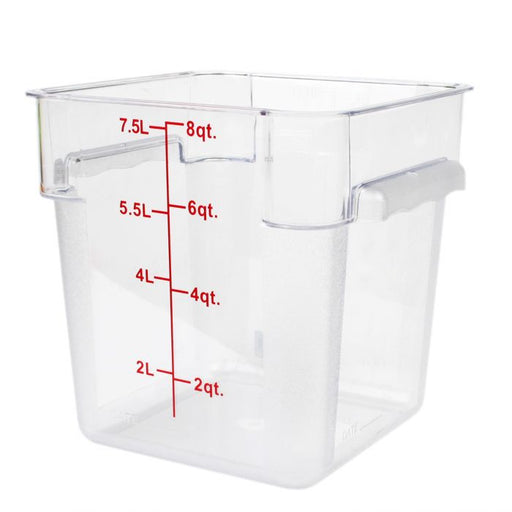 Thunder Group PLSFT018PC, 18-Quart Polycarbonate Square Food Storage  Containers, Clear