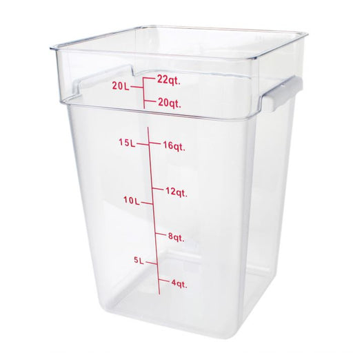 Thunder Group PLSFT018PC 18 QT Clear Polycarbonate Food Storage Contai –  Champs Restaurant Supply