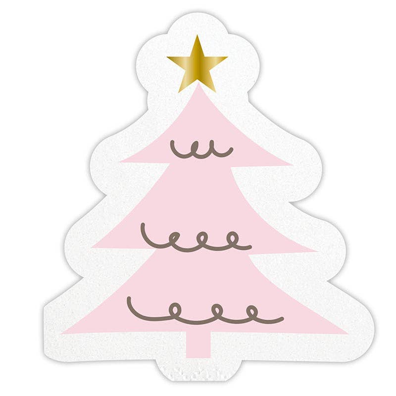 Pink Kawaii Christmas Tree' Sticker