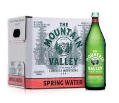 Mountain Valley Spring Water, 1 liter bottle