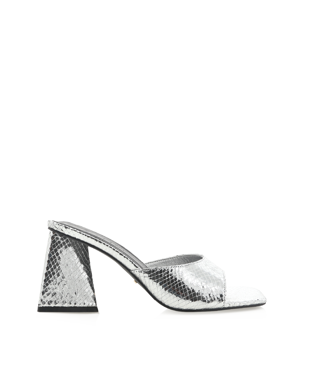 New Look Shiny Purple Silver High Heels New Size 4 | eBay