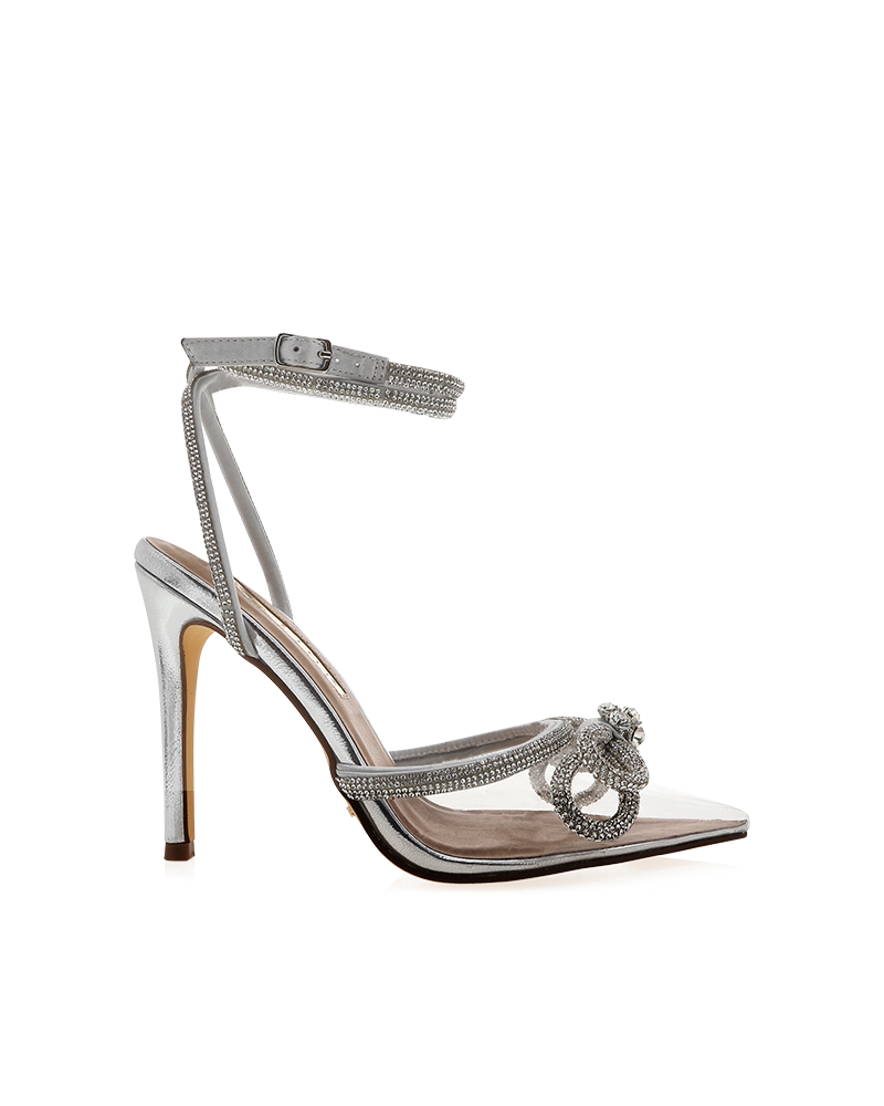 BILLINI | ELOPE - CLEAR-SILVER |Heels