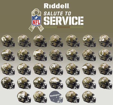 Kansas City Chiefs 2023 NFL Salute to Service Riddell Speed Mini Helmet