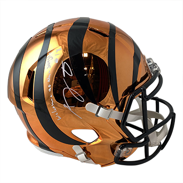 aj green autographed helmet