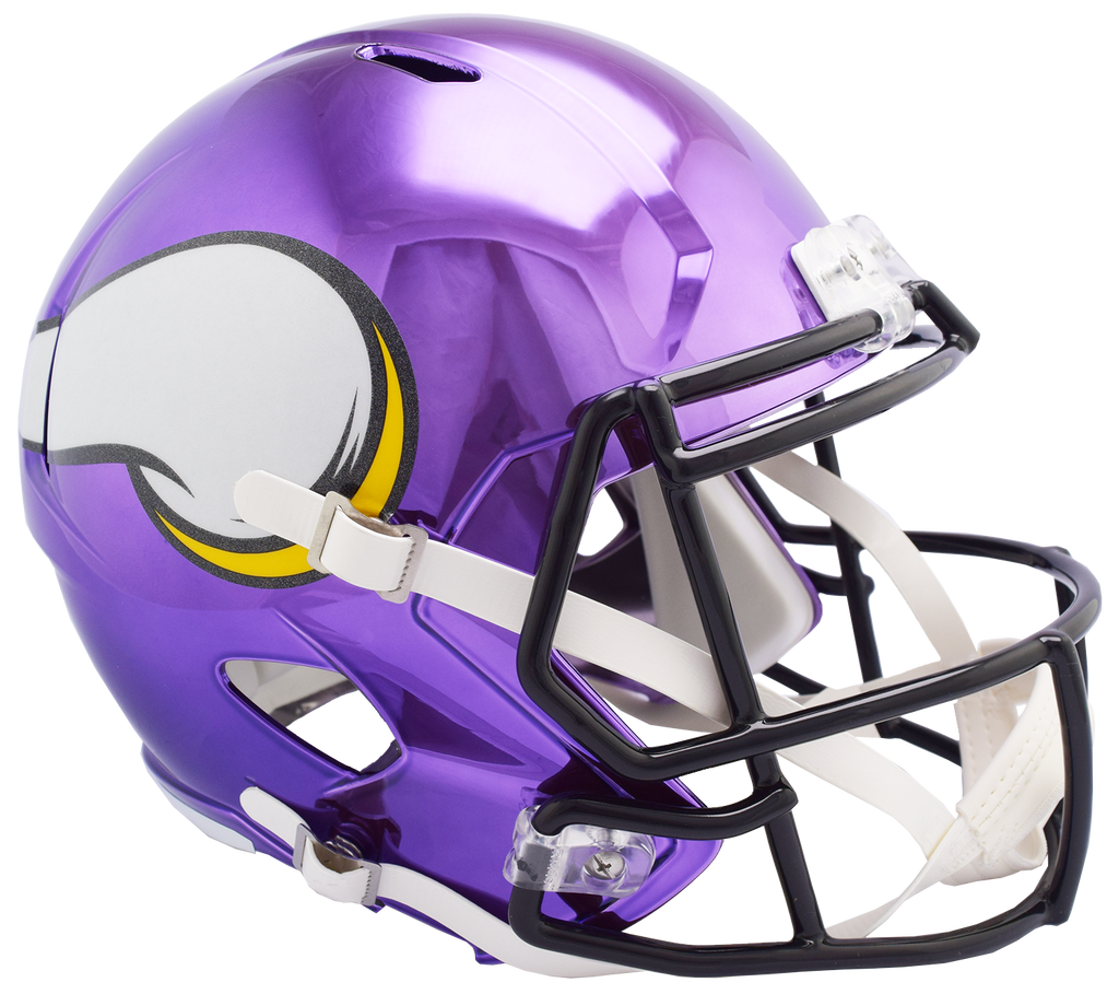 Minnesota Vikings Chrome Speed Replica Helmet The Sports Bunker Com