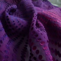 Violet Magenta Horizon Cut Silk Scarf