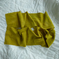 Mustard Lemon Meadows Italian Wool Scarf