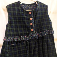 Plaid Cotton Corduroy Children's dress