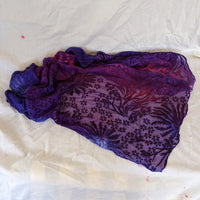 silk devoré scarf