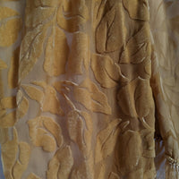 Natural Dyed Onion Cut Silk and Velvet Scarf