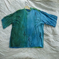 Crisp Spring Dancer Print Rayon Shirt