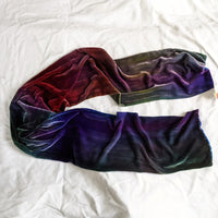 doubled silk velvet scarf