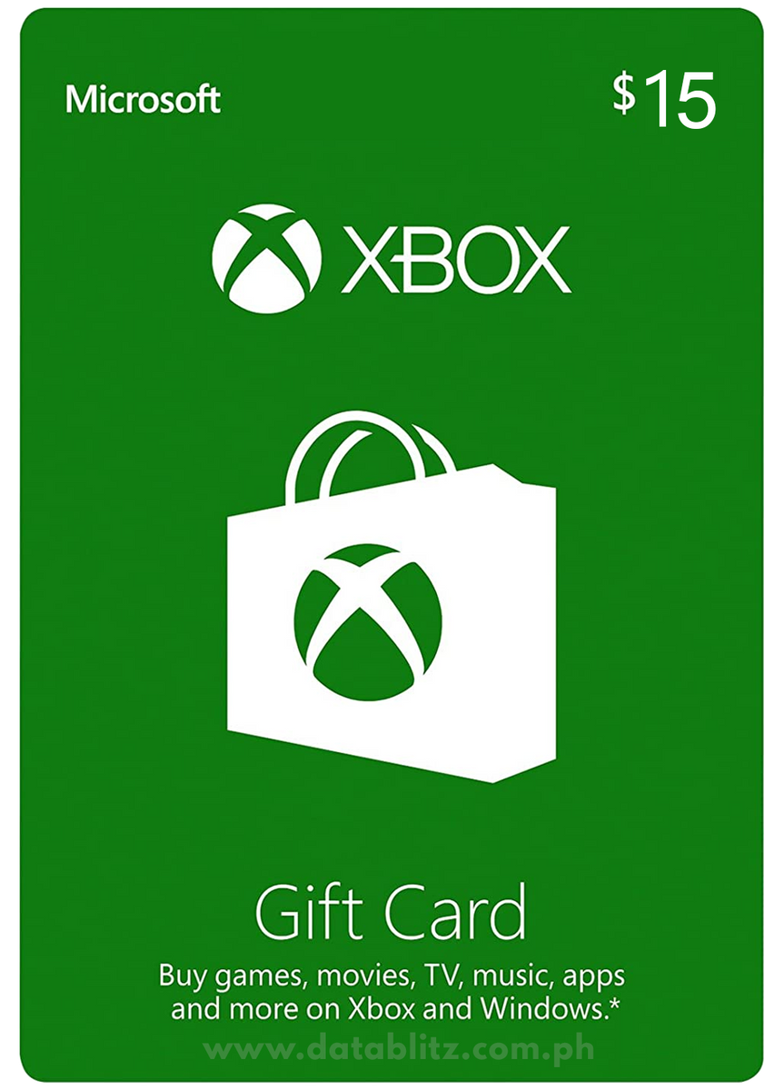 XBOX DIGITAL GIFT CODE US$15 – Datablitz Digital Store