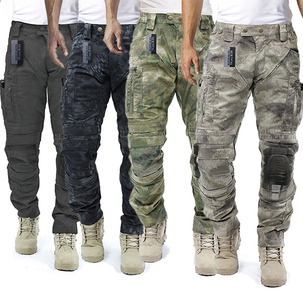 Survival Tactical Gear Men's Tactical Pants With Knee Protection Syste ...