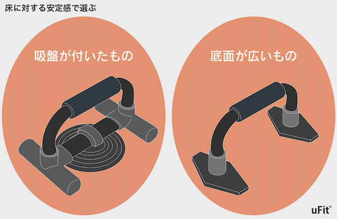 2.床に対する安定感で選ぶ