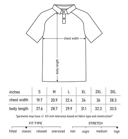 Griffin Polo Size Chart
