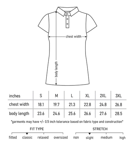 beverly polo size chart