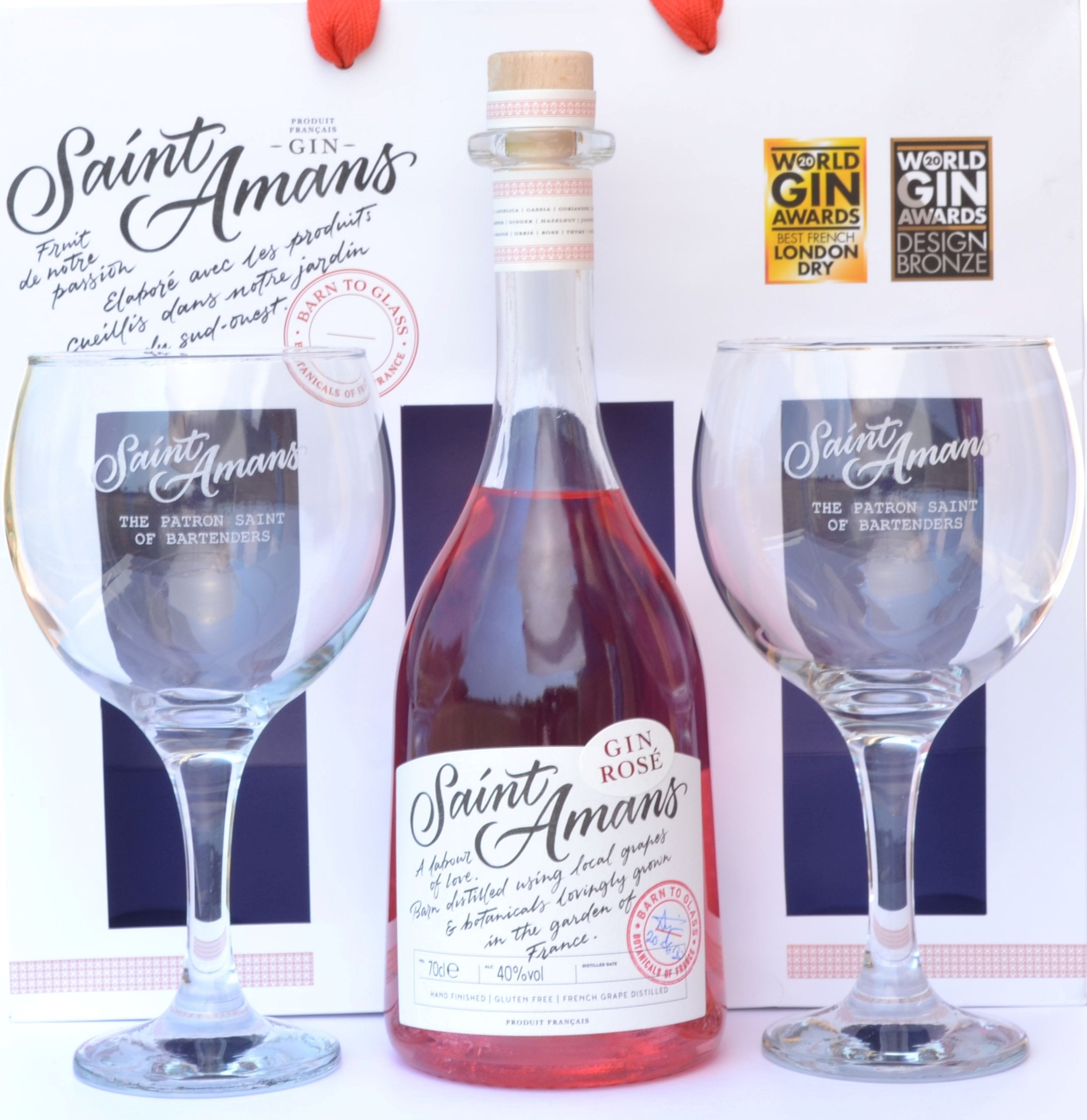 Saint Amans Rosé Gin Gift Box Set Inc. Glasses - Saint Amans Gin product image