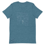 T-Shirt Line Art Trailrunning dunkel