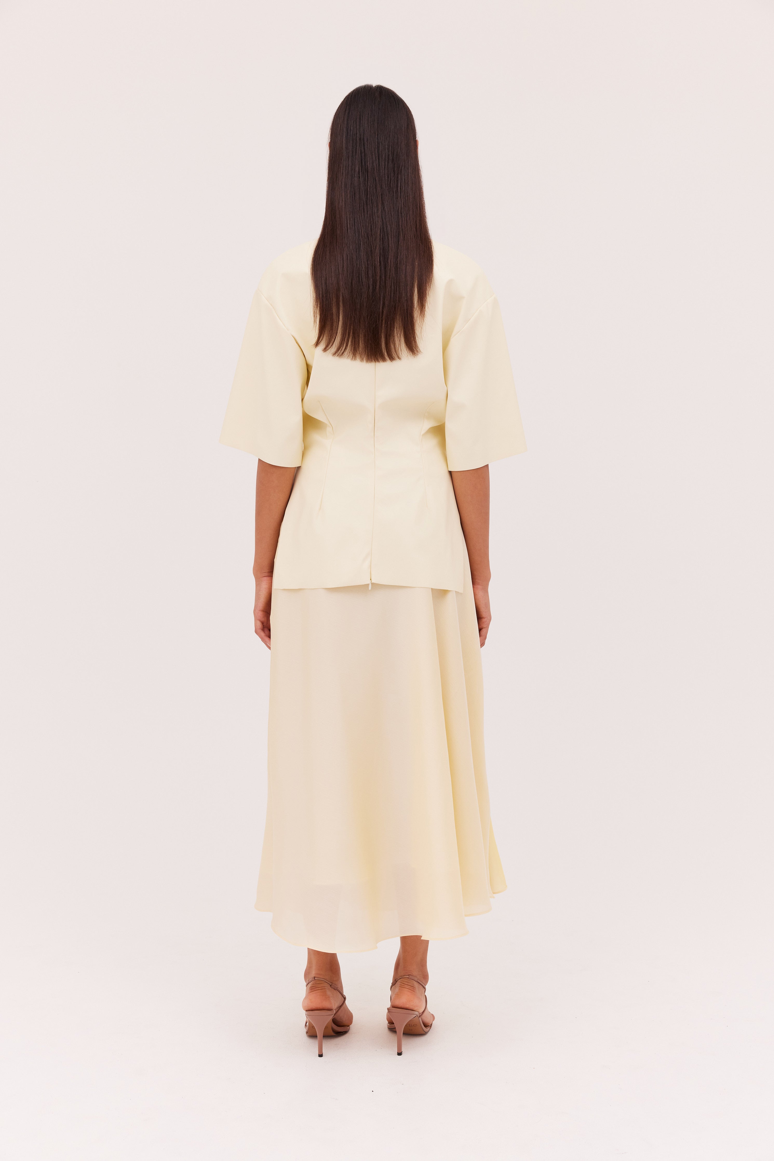 LEMON CHIFFON LENNON SKIRT