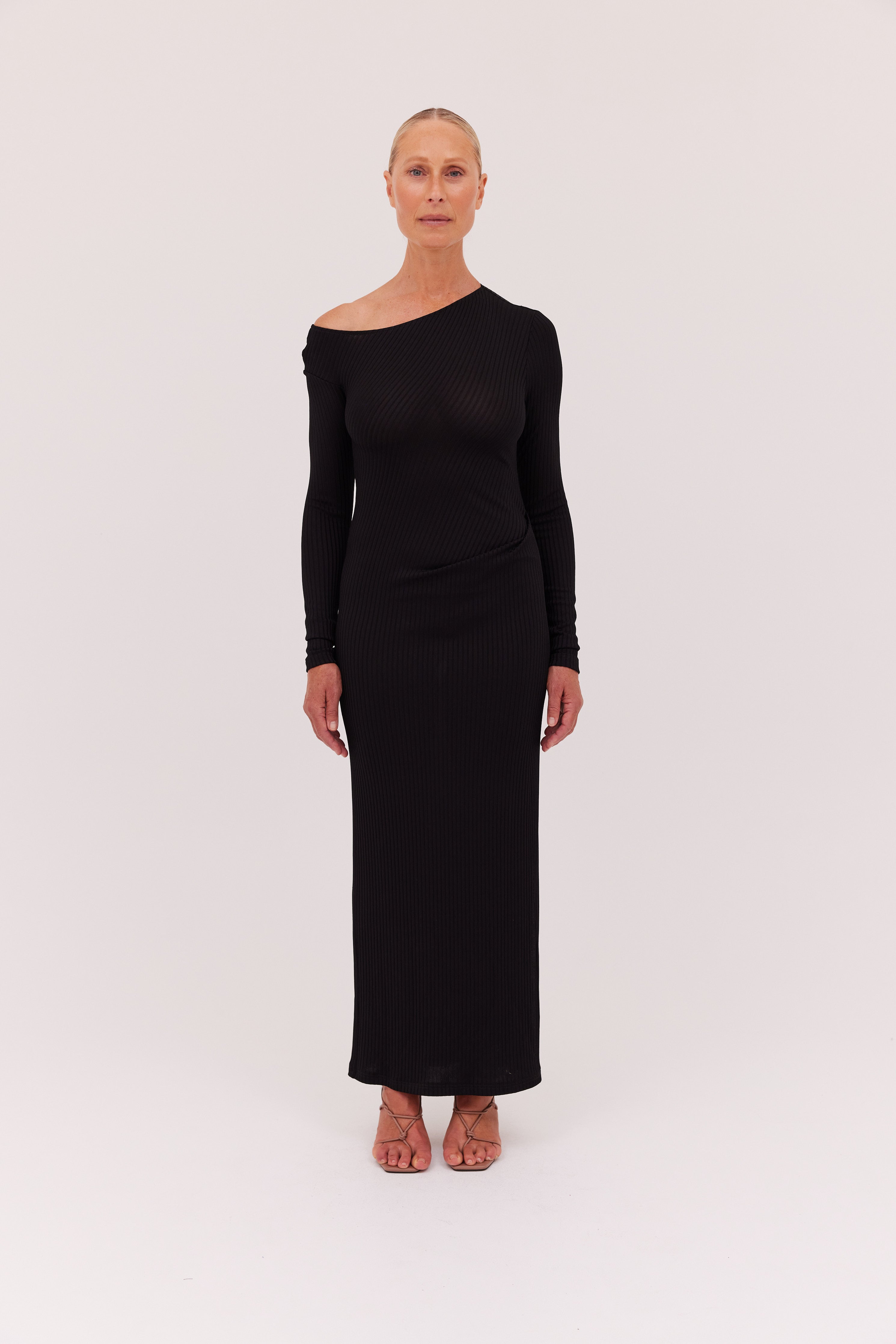 BLACK RIB PROSPER DRESS