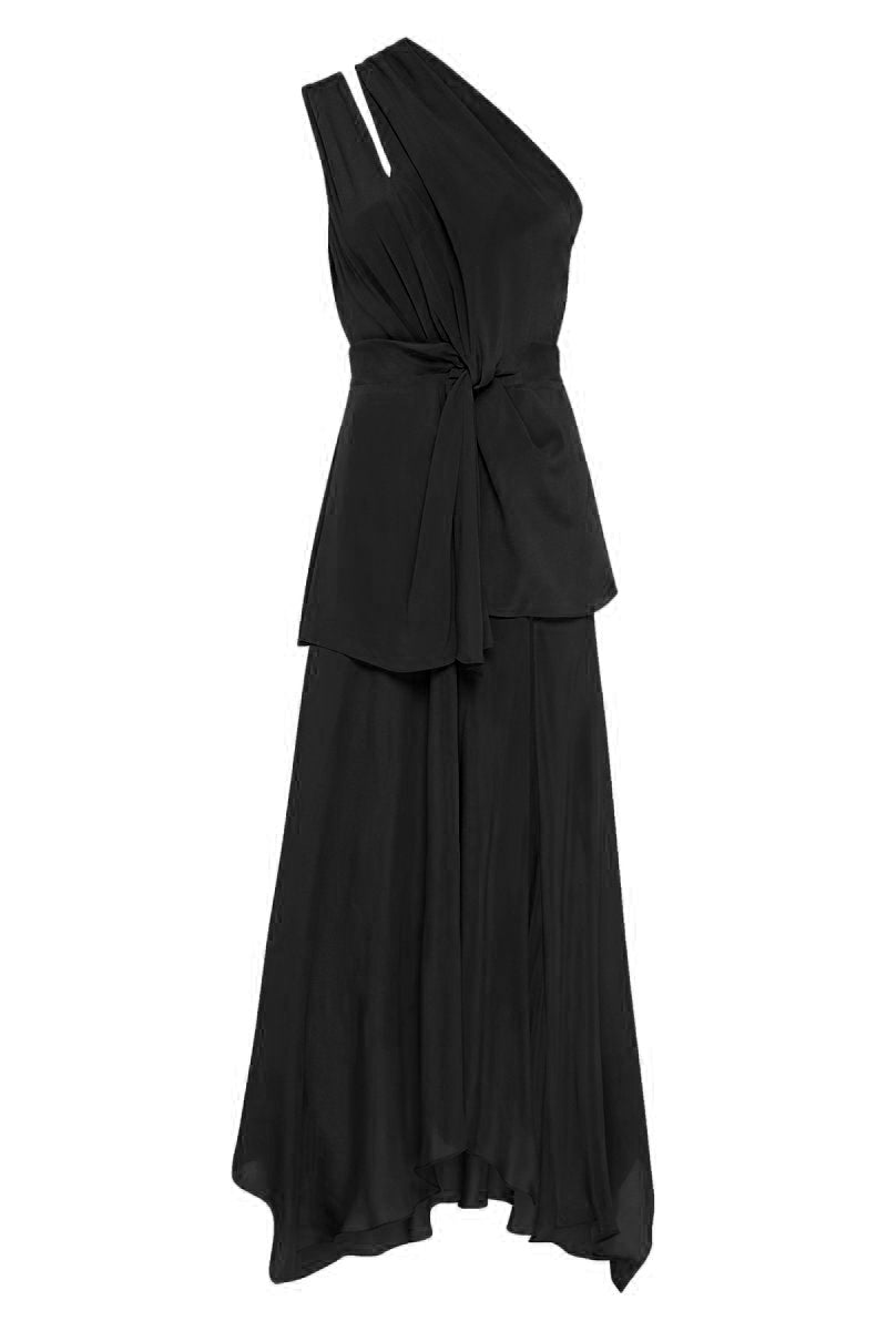 BLACK JERSEY ETERNITY DRESS