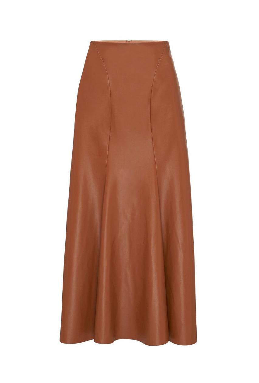 tan skirt brown