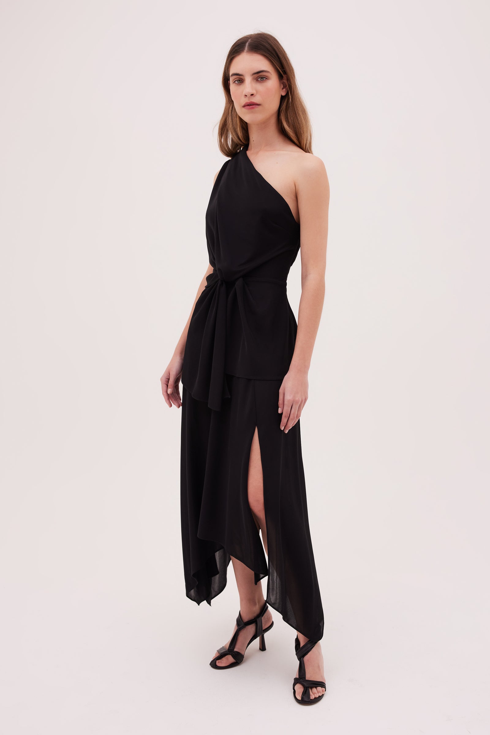 BLACK JERSEY ETERNITY DRESS