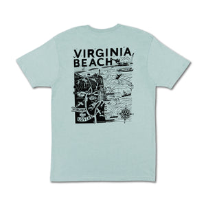 VB Map SS Tee - 17th Street Surf Shop