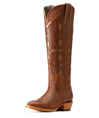 Women's Jennings StretchFit Western Boots in Black Deertan, Size: 5.5 B /  Medium by Ariat