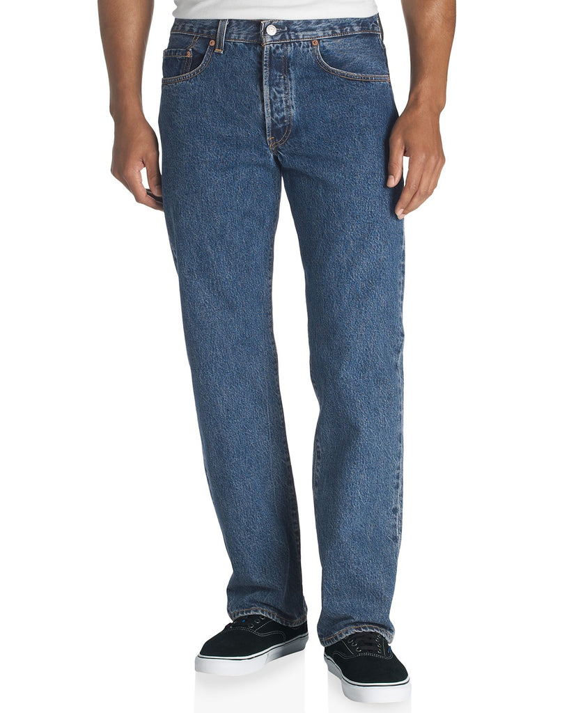 Men's Levi 501 Medium Stonewash Original Fit Button Fly Jean - 00501-0 ...