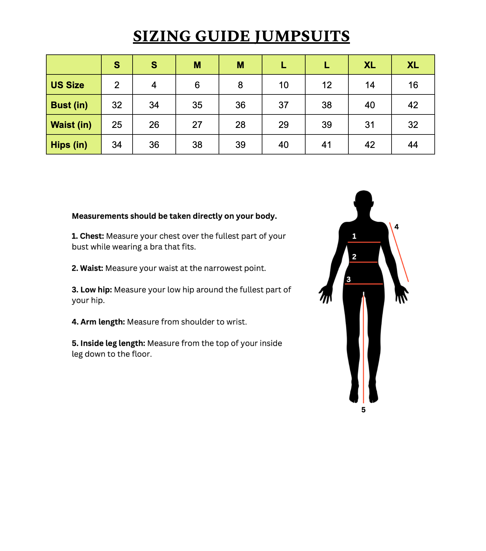 Size Guide