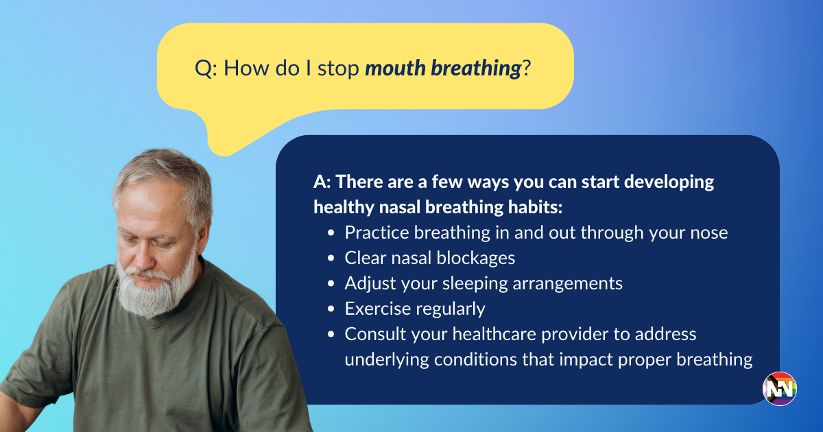 How can I promote healthy nasal breathing?