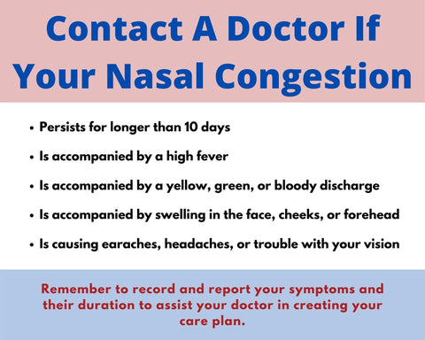 When to see a doctor for nasal congestion